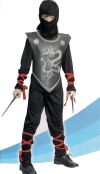 Детский карнавальный костюм Черный Ниндзя, артикул 87174 S, код 131991, фирма Лапландия, на 4-6 лет, детские карнавальные костюмы, костюм японского воина, костюм ниндзя
